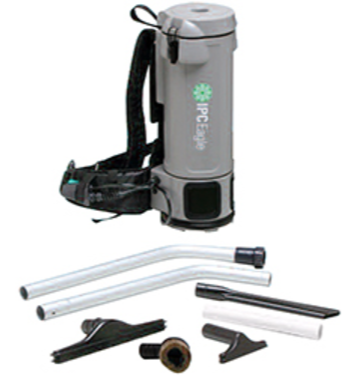 Aspirateur à dos avec tuyau, baguette et outils