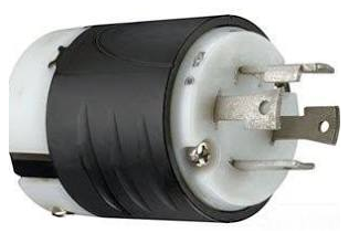 Fiche de verrouillage Turnlok Pass & Seymour L1430-P 4 fils, 30 A, 125/250 V, Nema L14-30P