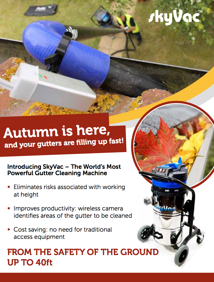 Limpieza de canaletas SkyVac®️ Fall Flyer