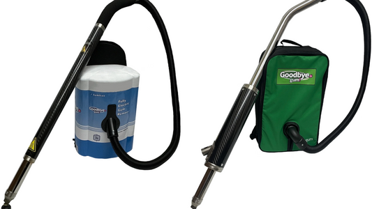 Both Gum Removal Sytems: Goodbye Gum Battery BackPack and Goodbye Gum Gas Backpack