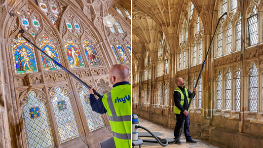Revolutionize High-Level Cleaning with the SkyVac Telescopic Pole Feature Image