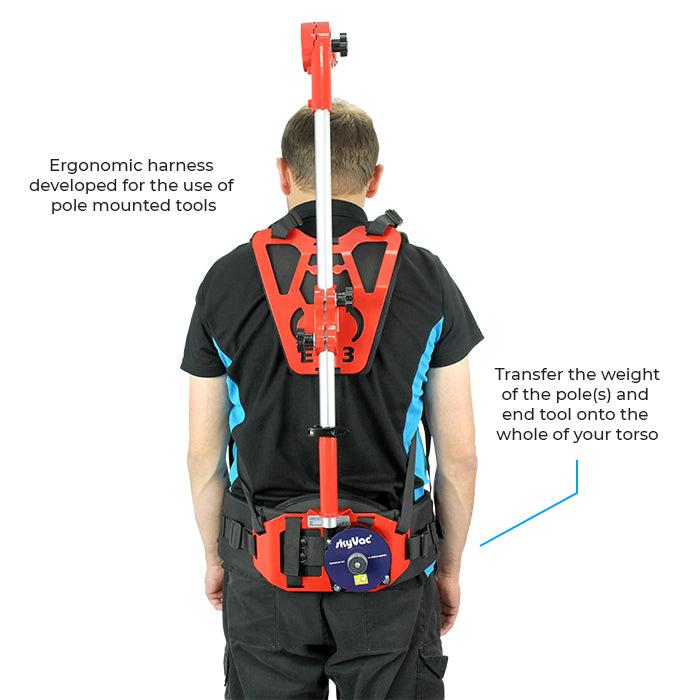 SkyVac Harness Back View