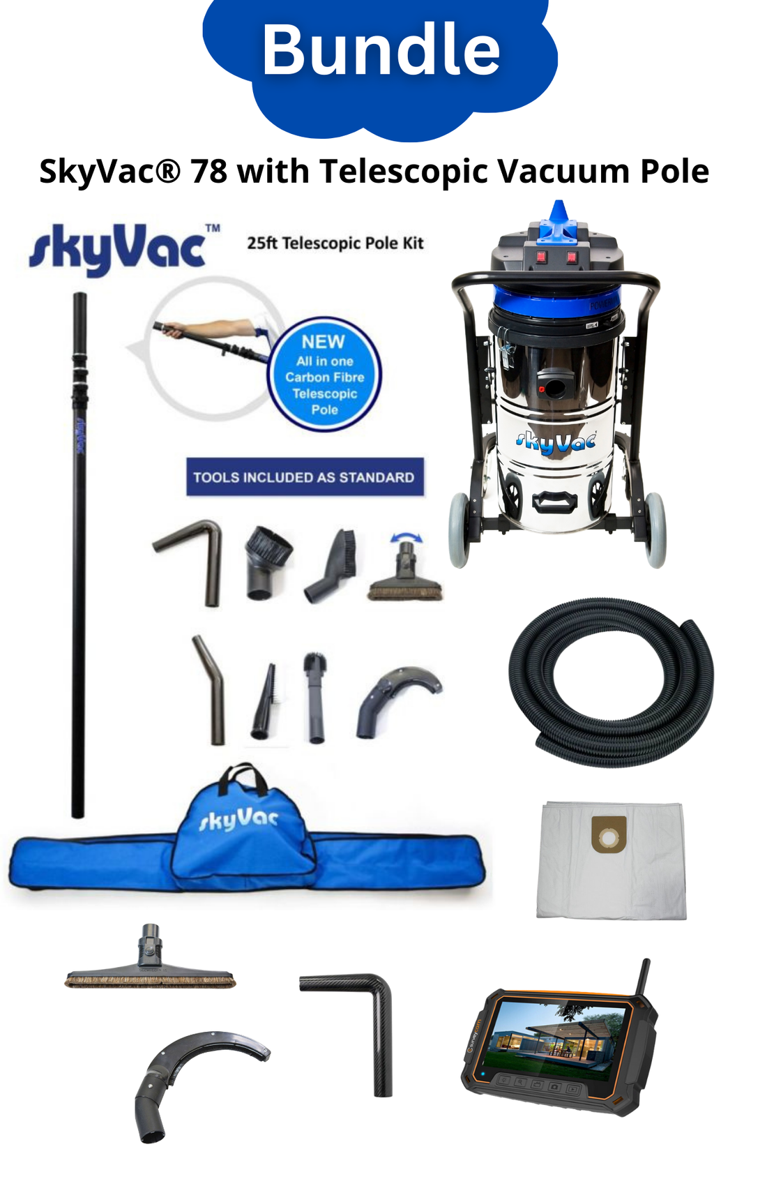 SkyVac® 78 High Dusting Vac Most Popular Bundle