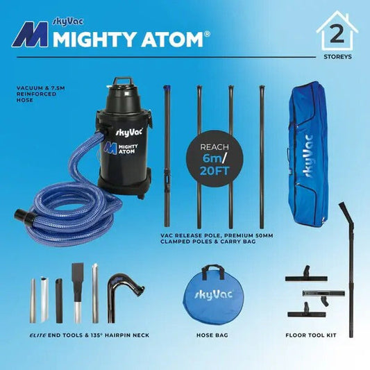 SkyVac®️ Mighty Atom con abrazadera (usted elige)