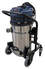 SkyVac 85 Elite Industrial Gutter Cleaning Vacuum System with Drain Hose and Sieve Basket Side View