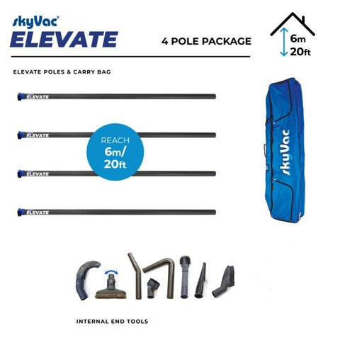 SkyVac®  Elevate Clamped Poles Internal Suction Pole Set (You Choose)