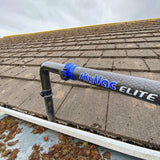SkyVac Elite 90º Rigid Neck Tool Holder for Gutter Cleaning in Action