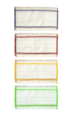 Cleano Color Coded Cleaning Pads 10" Soft White Velcro Pad (Pack of 6)