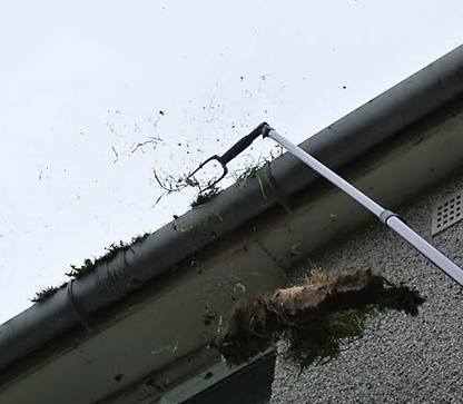 SkyVac Gutter Fork Action Photo