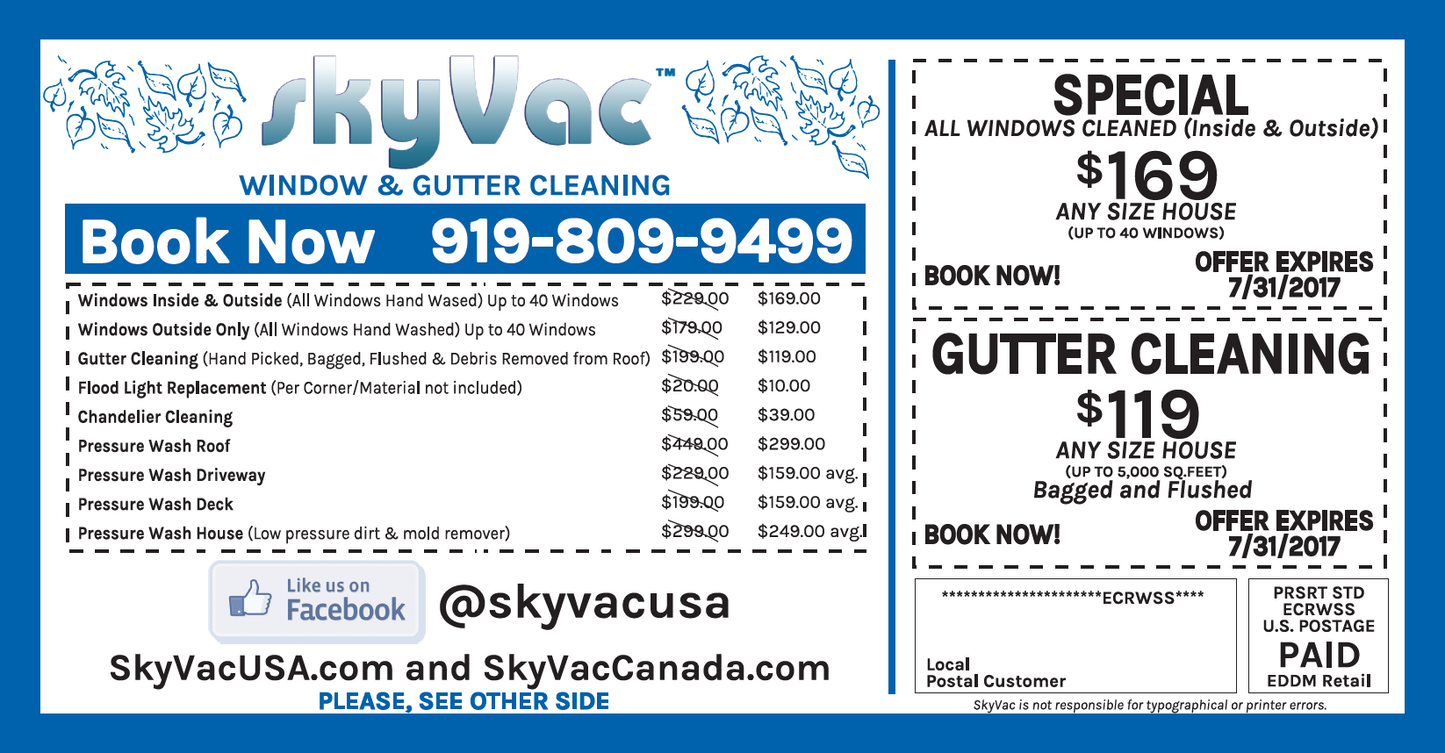 Oferta de verano con SkyVac®️ Mailer