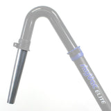 SkyVac Elite Tapered Aluminum Reducer Tool shown attached to Elite Pole